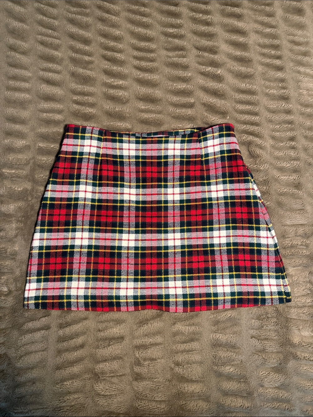 Hill House Red Tartan Mini Skirt